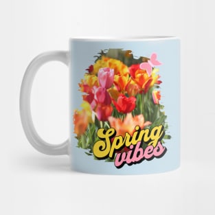 Spring Vibes Tulips Mug